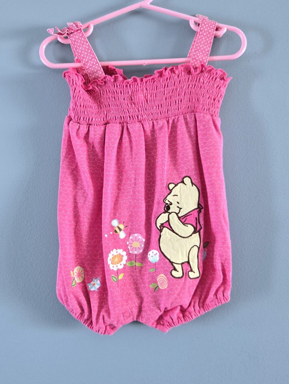 Winnie The Pooh Pink Romper 12-18m